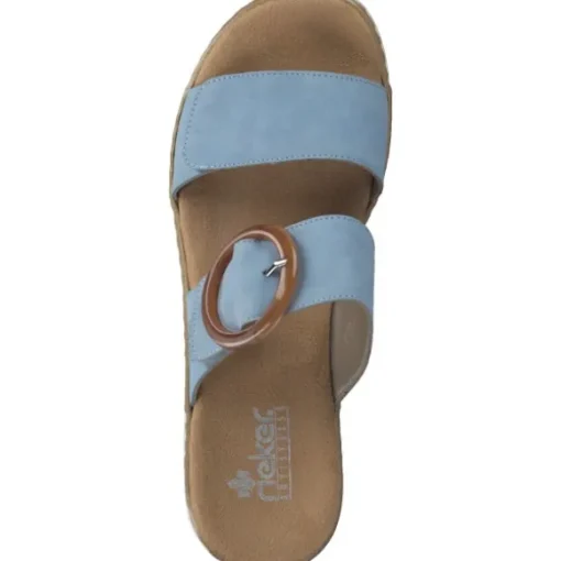 Rieker V0692, Pantoletten & Badeschuhe, Damen, Blau