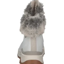 Rieker W0063-80, Schnürstiefel, Damen, offwhite/murmel