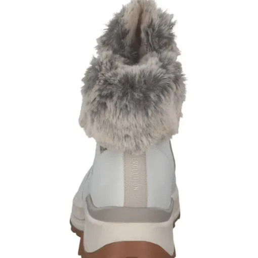 Rieker W0063-80, Schnürstiefel, Damen, offwhite/murmel