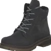 Rieker Y7424-45, Schnürstiefel, Damen, anthrazit/grau