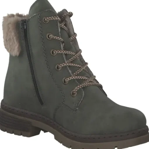 Rieker Y7424, Schnürstiefel, Damen, moor/fango