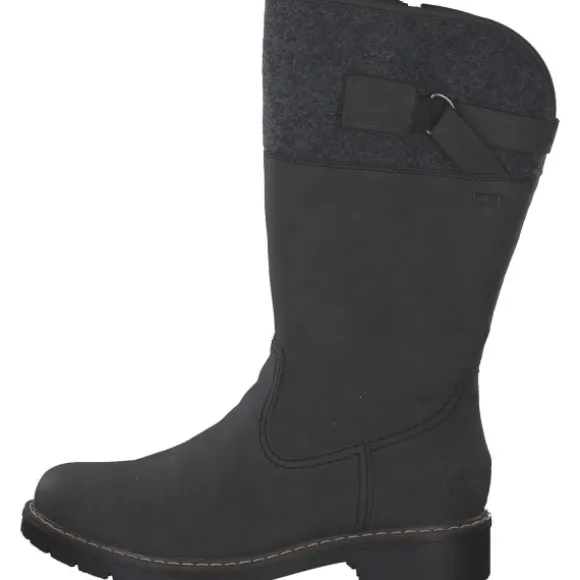 Rieker Y9190, Winterstiefel, Damen, anthrazit/anthrazit