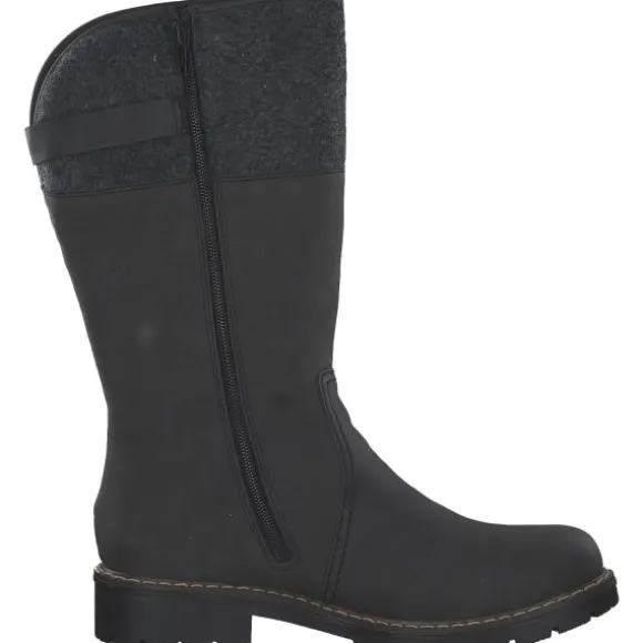 Rieker Y9190, Winterstiefel, Damen, anthrazit/anthrazit