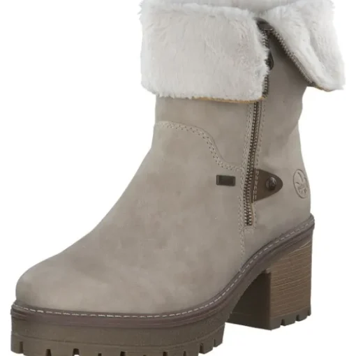 Rieker Y8582, Winterstiefeletten, Damen, Weiß (Zimt)