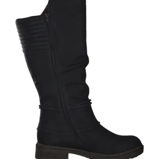 Rieker Z4776, Overknee-Stiefel, Damen, Schwarz