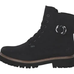 Rieker Z5723-00, Schnürstiefel, Damen, schwarz/schwarz