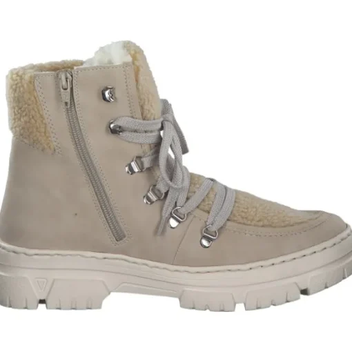 Rieker Z7430, Schnürstiefel, Damen, ginger/beige/champignon