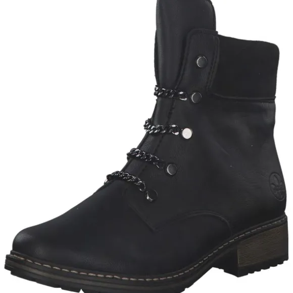 Rieker Z6872, Schnürstiefeletten, Damen, schwarz