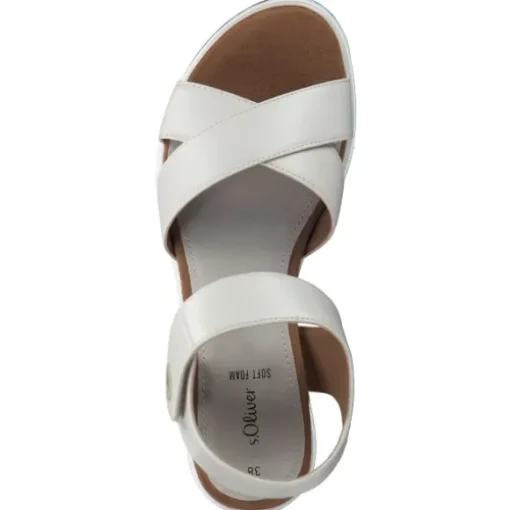 s. Oliver 28708, Klassische Sandalen, Damen, Weiß