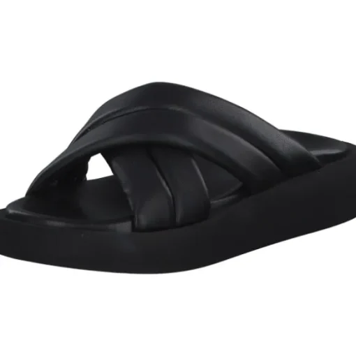 s. Oliver 27207, Plateau-Pantoletten, Damen, black