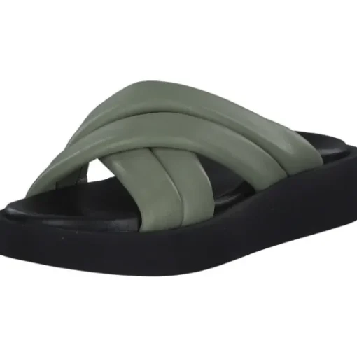 s. Oliver 27207, Plateau-Pantoletten, Damen, PALE GREEN