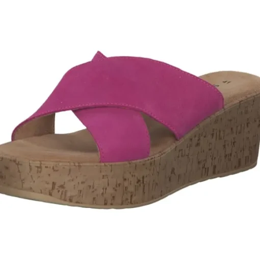 s. Oliver 27212, Plateau-Pantoletten, Damen, pink