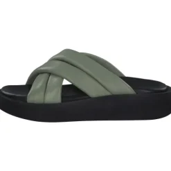 s. Oliver 27207, Plateau-Pantoletten, Damen, PALE GREEN