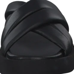 s. Oliver 27207, Plateau-Pantoletten, Damen, black