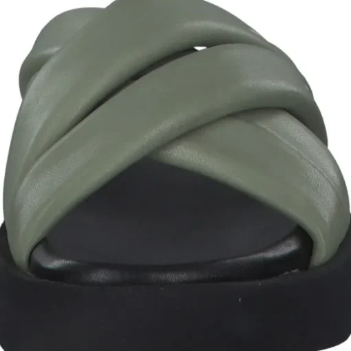 s. Oliver 27207, Plateau-Pantoletten, Damen, PALE GREEN