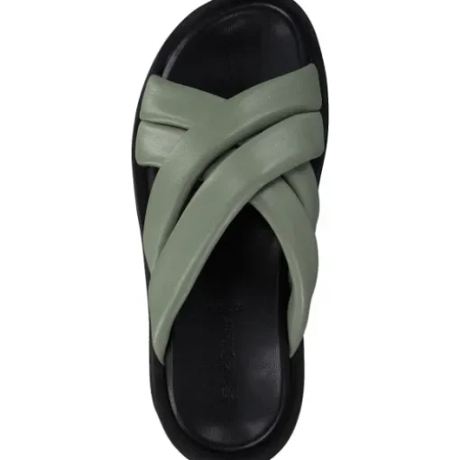 s. Oliver 27207, Plateau-Pantoletten, Damen, PALE GREEN