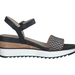 s. Oliver 28708-42, Plateau-Sandaletten, Damen, black