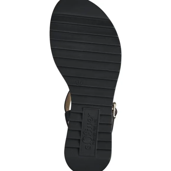 s. Oliver 28708-42, Plateau-Sandaletten, Damen, black