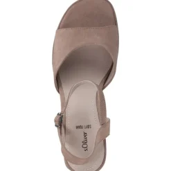 s. Oliver 28319, Plateau-Sandaletten, Damen, rose