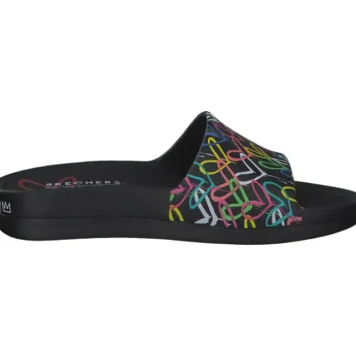 Skechers 111327, Badelatschen, Damen, Schwarz