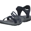 Skechers 163193, Keilsandaletten, Damen, blau