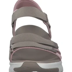 Skechers 119305, Keilsandaletten, Damen, taupe/pink