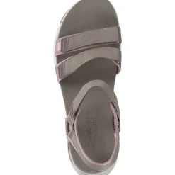 Skechers 119305, Keilsandaletten, Damen, taupe/pink