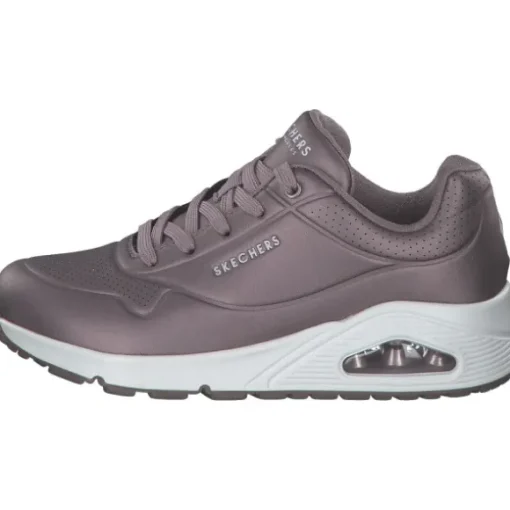 Skechers 73691 PEW Uno, Schnürschuhe, Damen, pewter