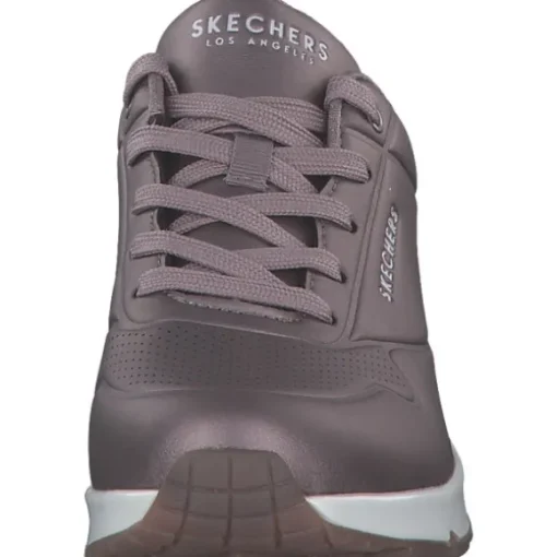 Skechers 73691 PEW Uno, Schnürschuhe, Damen, pewter