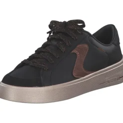 Skechers 185170, Schnürschuhe, Damen, BLACK / BROWN TRIM
