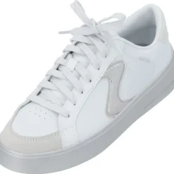 Skechers 185170, Schnürschuhe, Damen, WHITE / SILVER TRIM