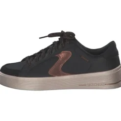 Skechers 185170, Schnürschuhe, Damen, BLACK / BROWN TRIM