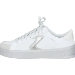 Skechers 185170, Schnürschuhe, Damen, WHITE / SILVER TRIM