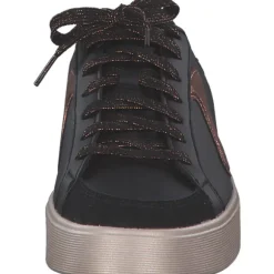 Skechers 185170, Schnürschuhe, Damen, BLACK / BROWN TRIM