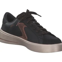 Skechers 185170, Schnürschuhe, Damen, BLACK / BROWN TRIM