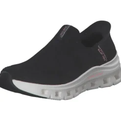 Skechers 150422, Slip-On-Sneaker, Damen, BLACK KNIT / PINK TRIM