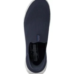 Skechers 150422, Slip-On-Sneaker, Damen, NAVY KNIT / BLUE TRIM