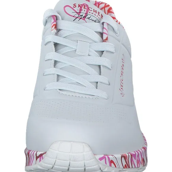 Skechers 155506, Sneakers Low, Damen, WRPK white/red/pink