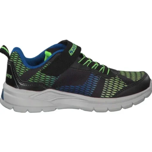 Skechers 90553, Sneakers Low, Kinder, Blau (Blau/Grün)