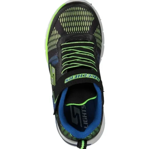 Skechers 90553, Sneakers Low, Kinder, Blau (Blau/Grün)