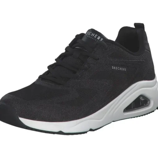 Skechers 177411-BLK TRES AIR UNO-GLIT AIRY, Schnürschuhe, Damen, BLACK GLITTER