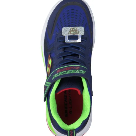 Skechers 401660L, Sneakers Low, Kinder, navy/lime/red