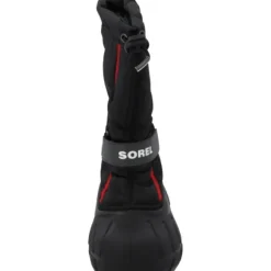 Sorel 2114081-015 Childrens/Youth Flurry, Winterstiefel, Kinder, black/bright red