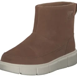 Sorel 2077971-242 Explorer III Slip on, Winterstiefeletten, Damen, velvet tan chalk