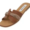 Steve Madden Edriah SM11002559, Plateau-Pantoletten, Damen, cognac multi