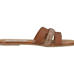 Steve Madden Edriah SM11002559, Plateau-Pantoletten, Damen, cognac multi