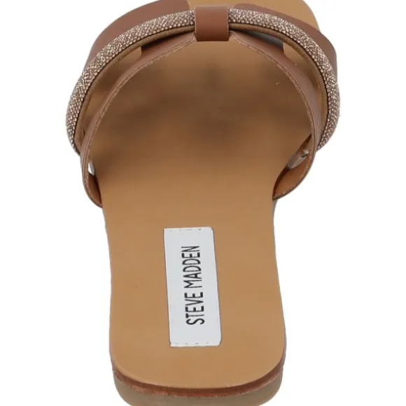 Steve Madden Edriah SM11002559, Plateau-Pantoletten, Damen, cognac multi