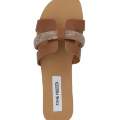 Steve Madden Edriah SM11002559, Plateau-Pantoletten, Damen, cognac multi