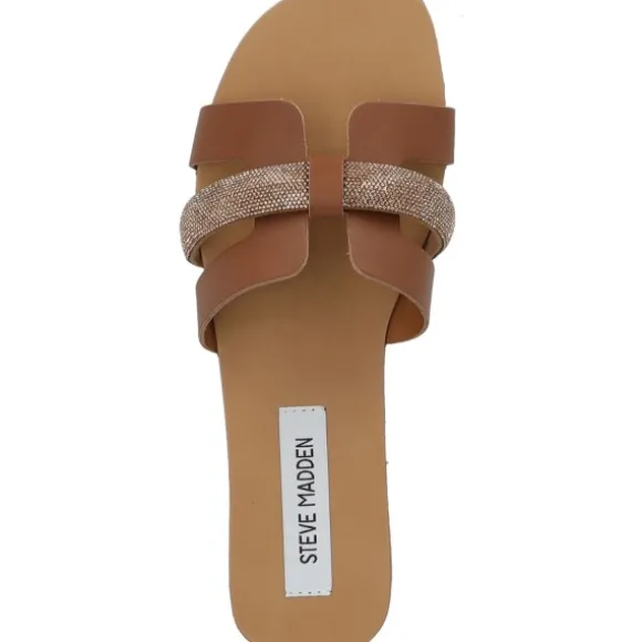 Steve Madden Edriah SM11002559, Plateau-Pantoletten, Damen, cognac multi