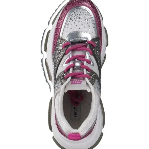 Steve Madden Privy SM19000082, Schnürschuhe, Damen, GREEN FOREST / PINK